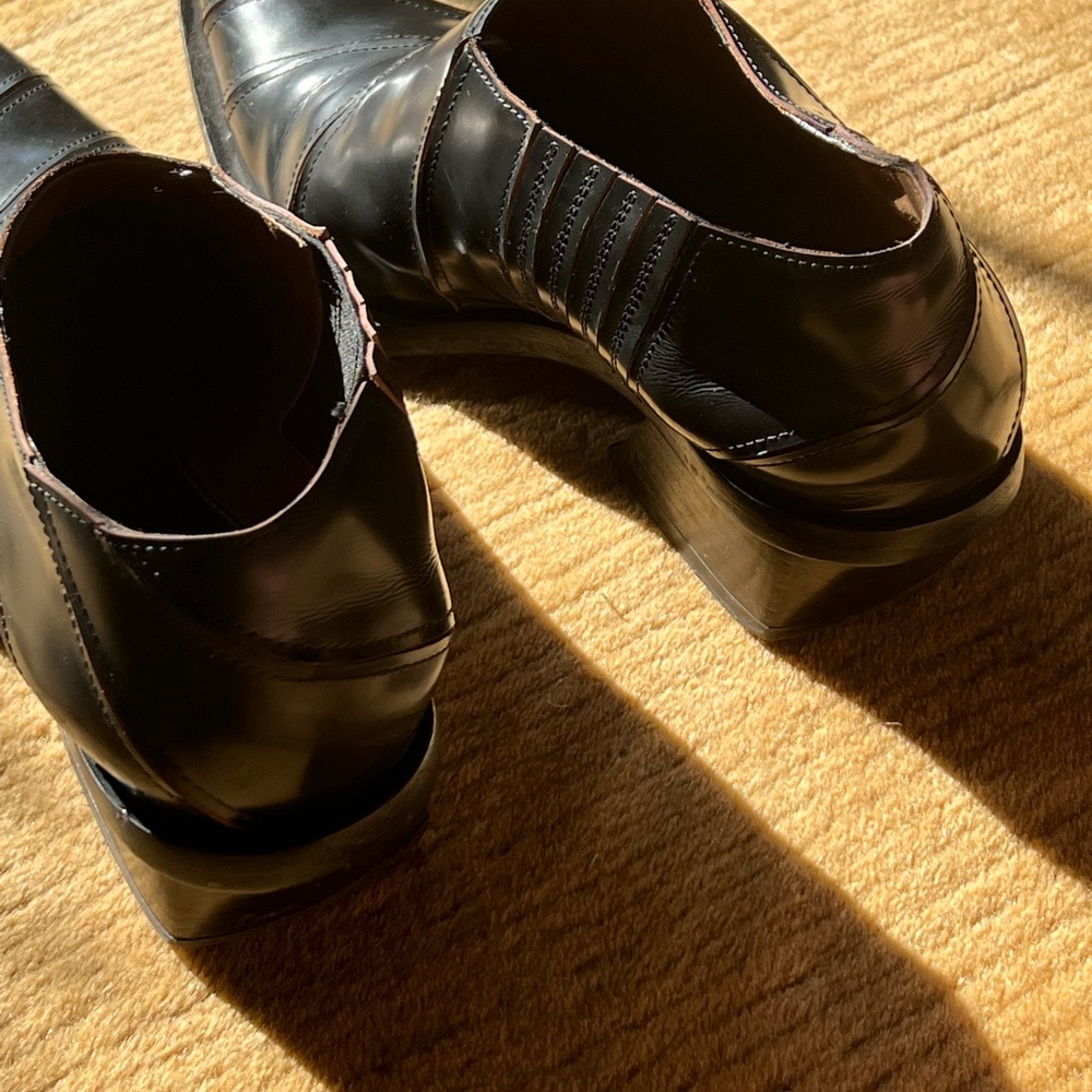 Proenza Schouler Black Leather Ankle Booties - Picture 3 of 5